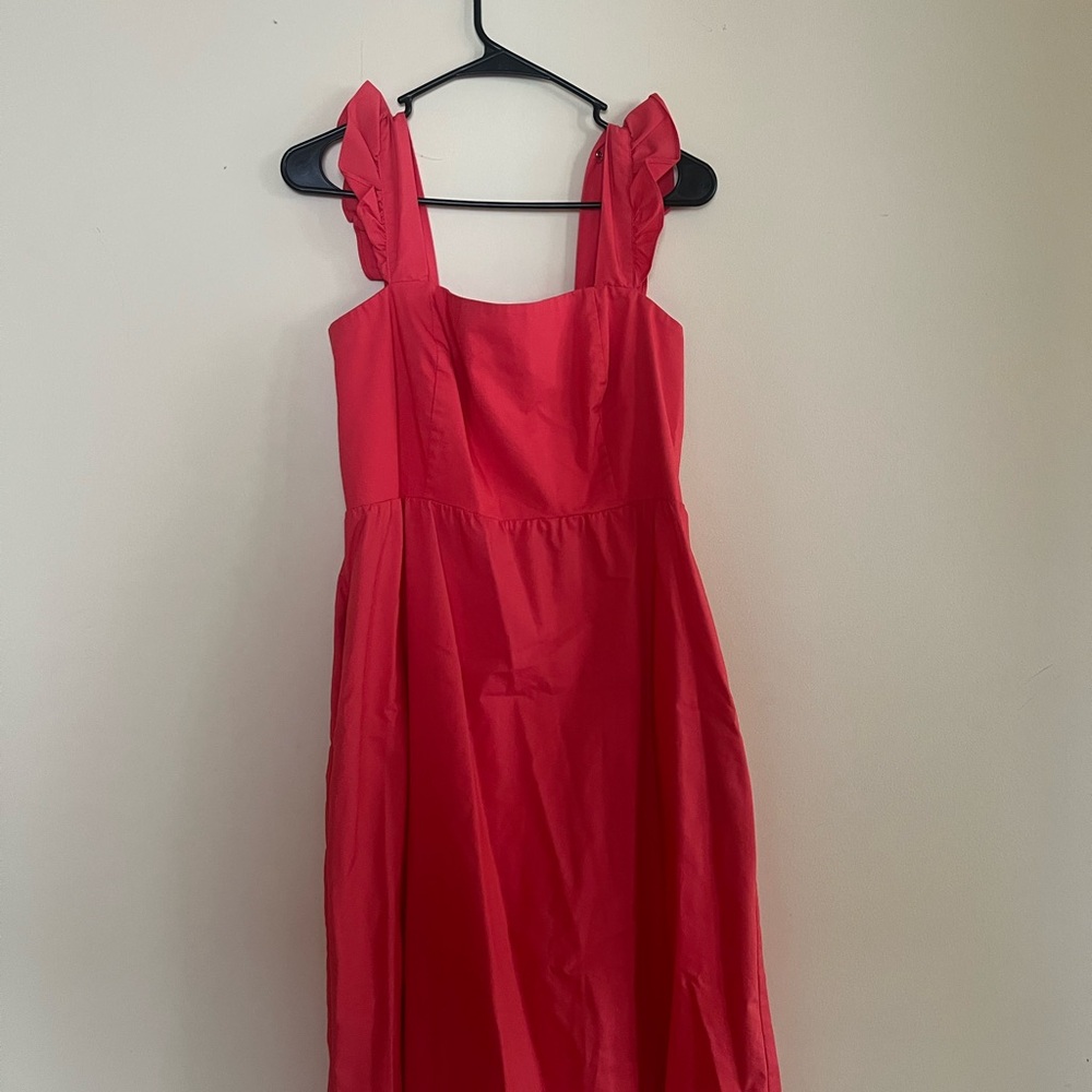 Seven7 Vibrant Red Kids Casual Dress